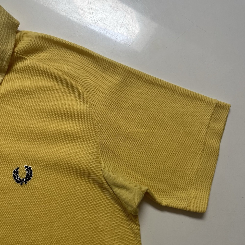 Fred Perry Men's Polo Medium Yellow Basic - image 5